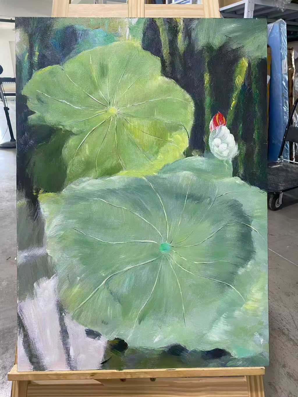 Lotus Leaves in Green