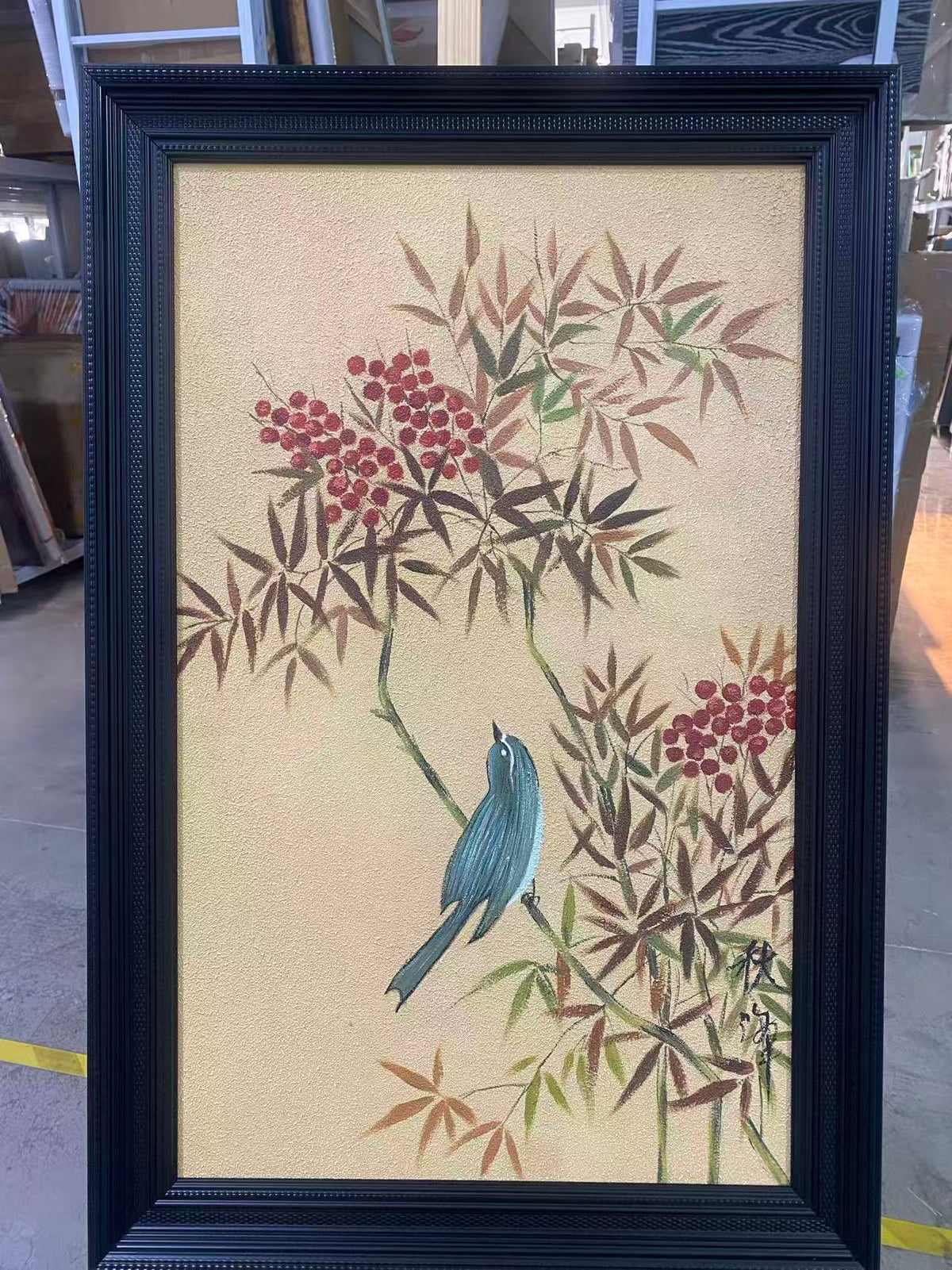 Bird and Red Berries