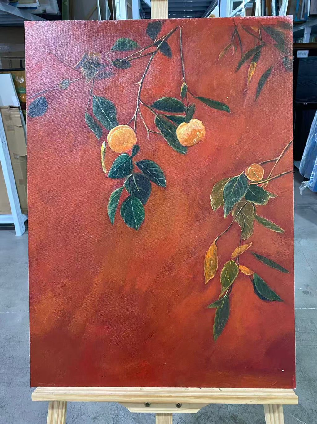 Persimmons on Crimson