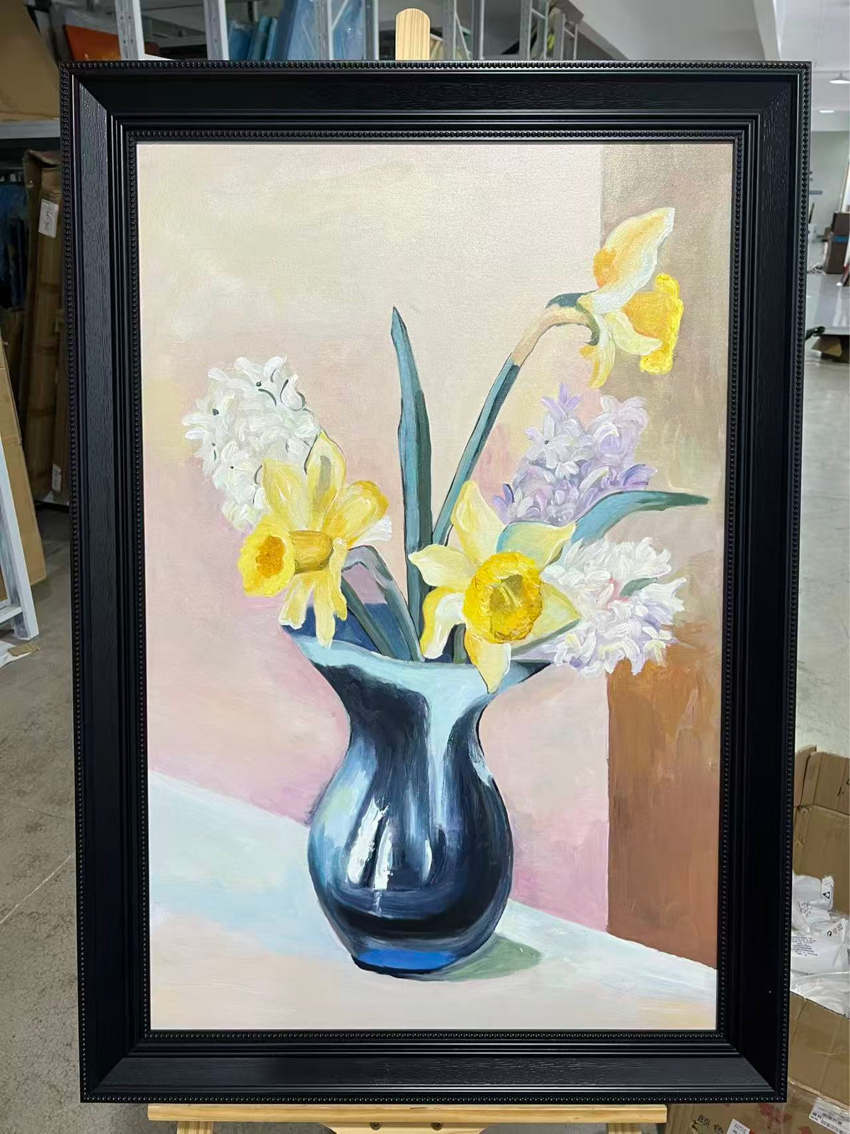 Daffodils in a Dark Vase