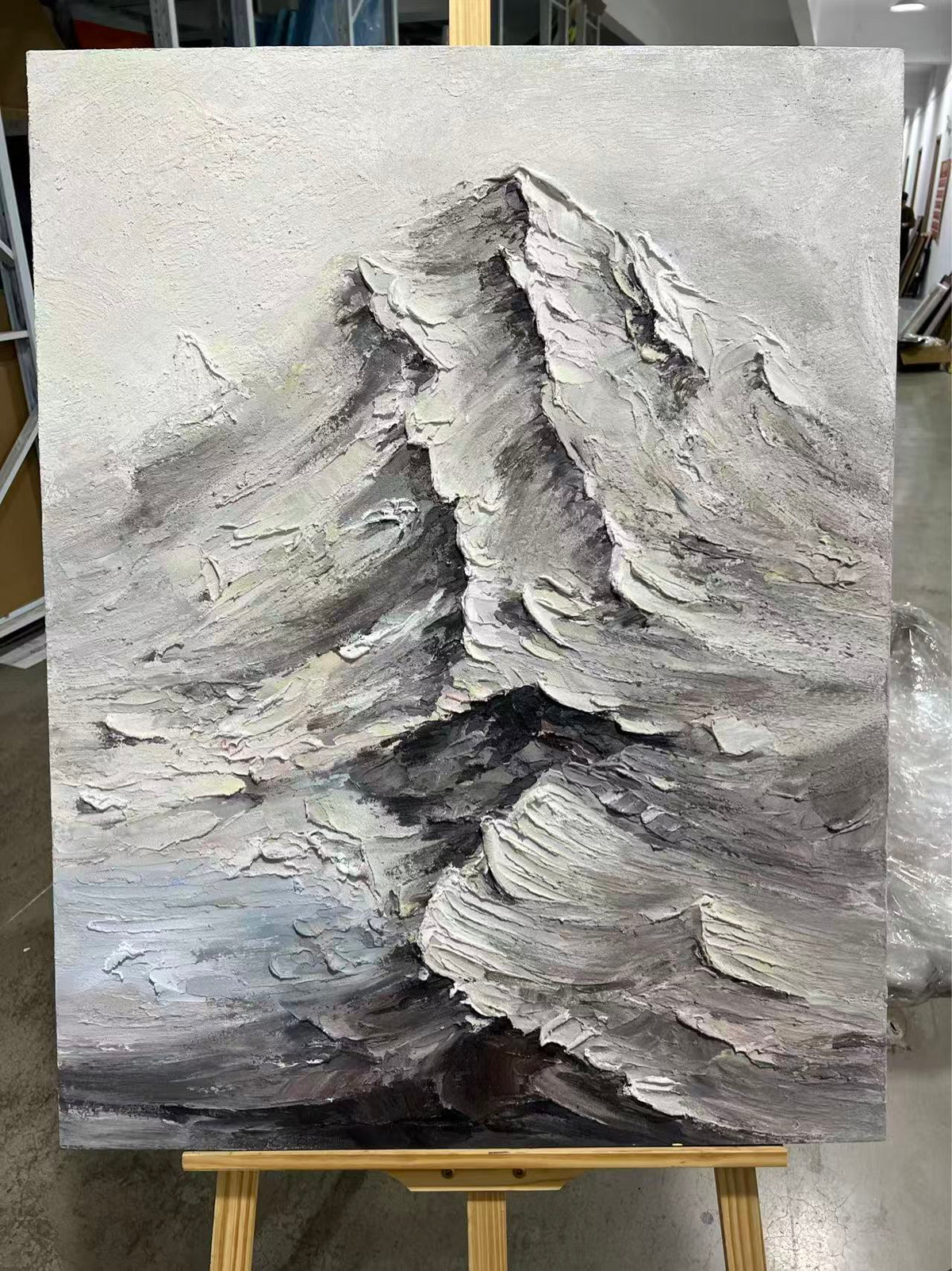 Grey Mountain in Plaster