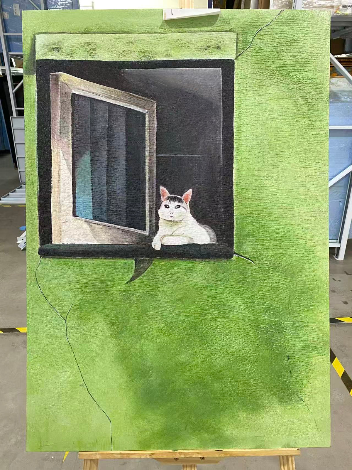 Cat in the Green Window