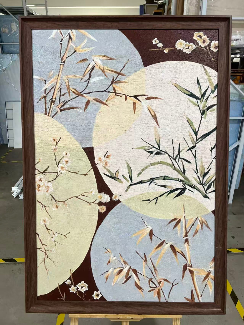 Bamboo in Pale Circles
