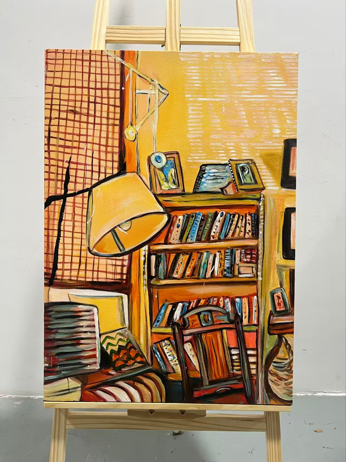 Book Nook with a Lamp