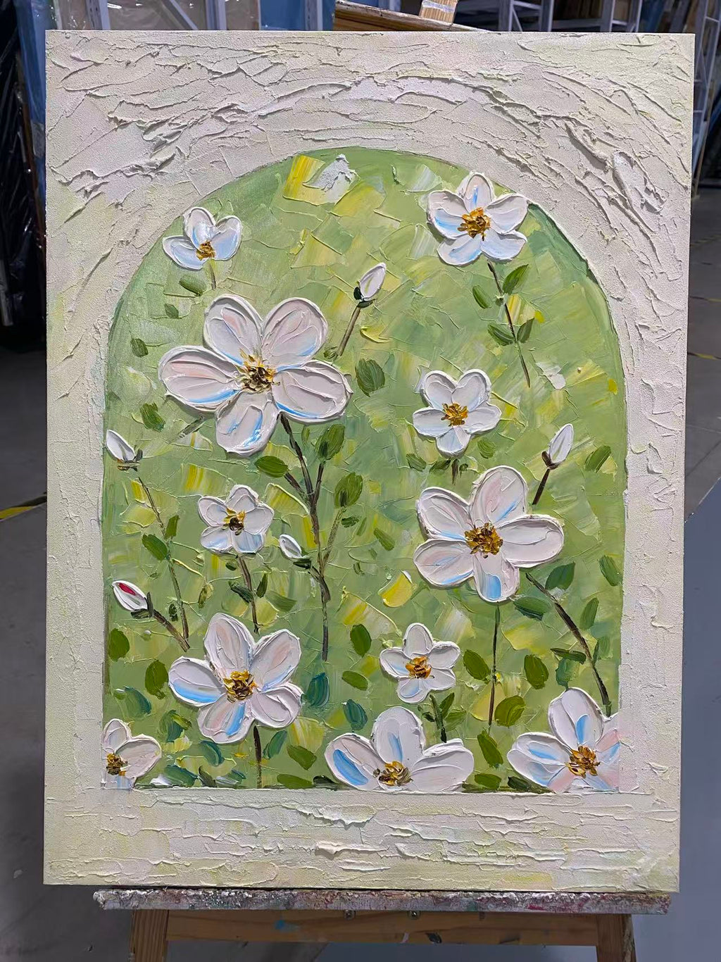 White Blossoms in an Arch