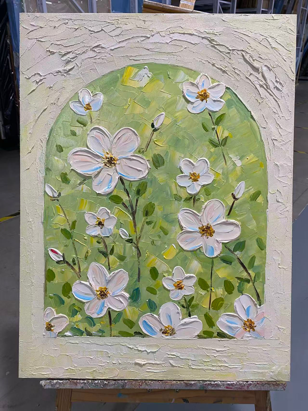 White Blossoms in an Arch