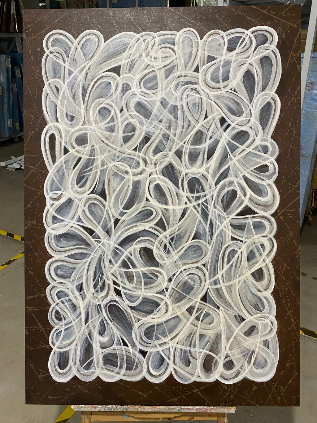 White Loops on Black