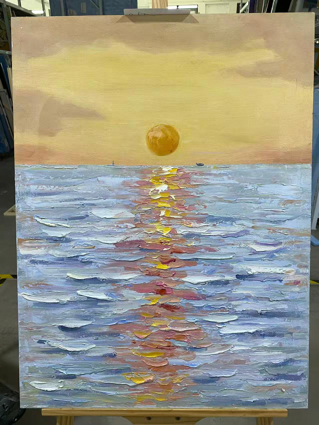 Sun Setting on the Waves