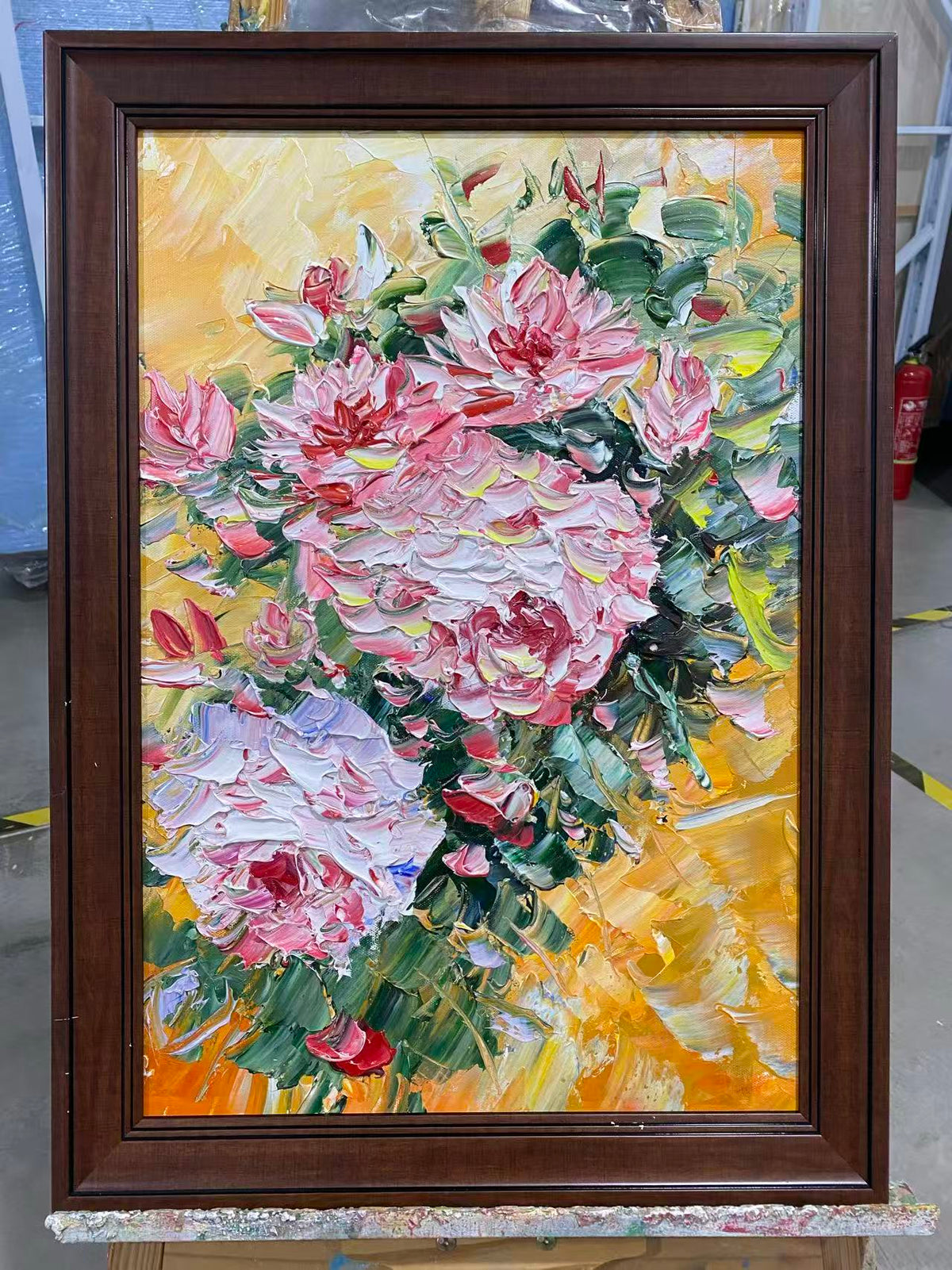 Peonies in Old Gold