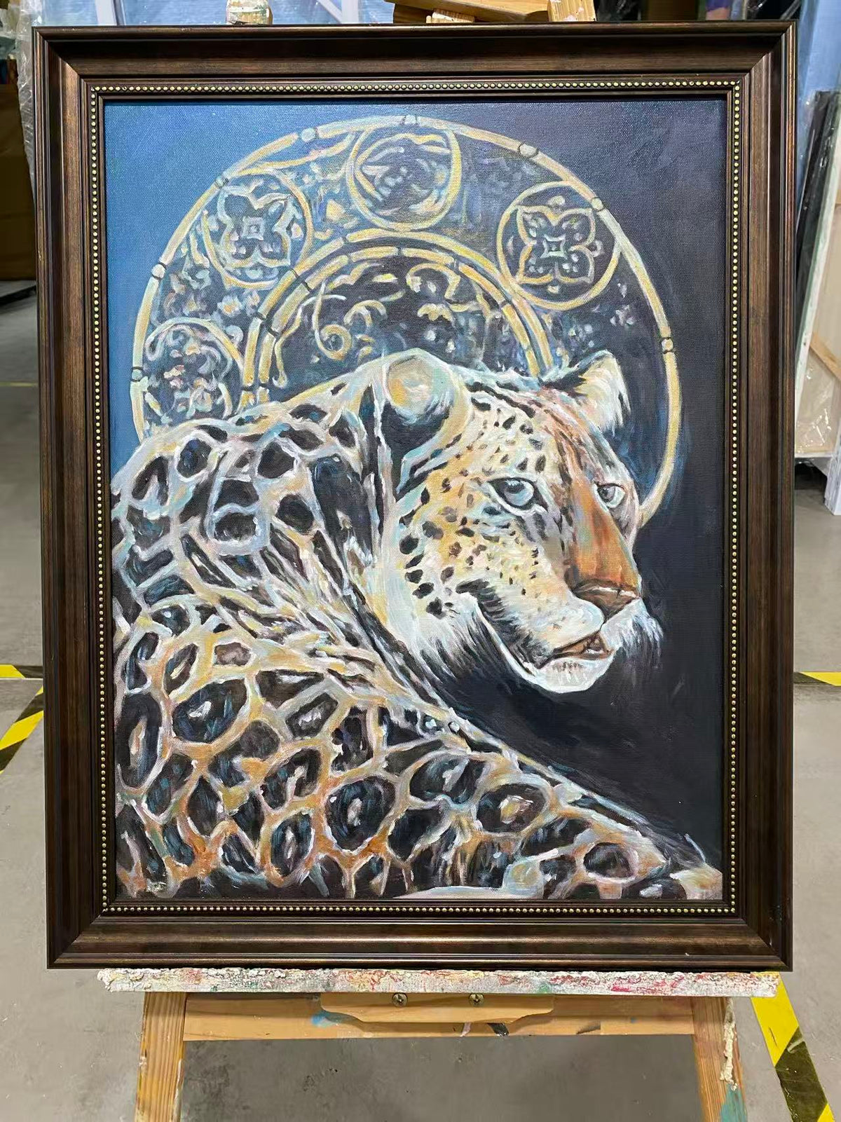 Leopard with a Gilded Halo