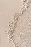A crest of white foam sculpted over swirling cream lines