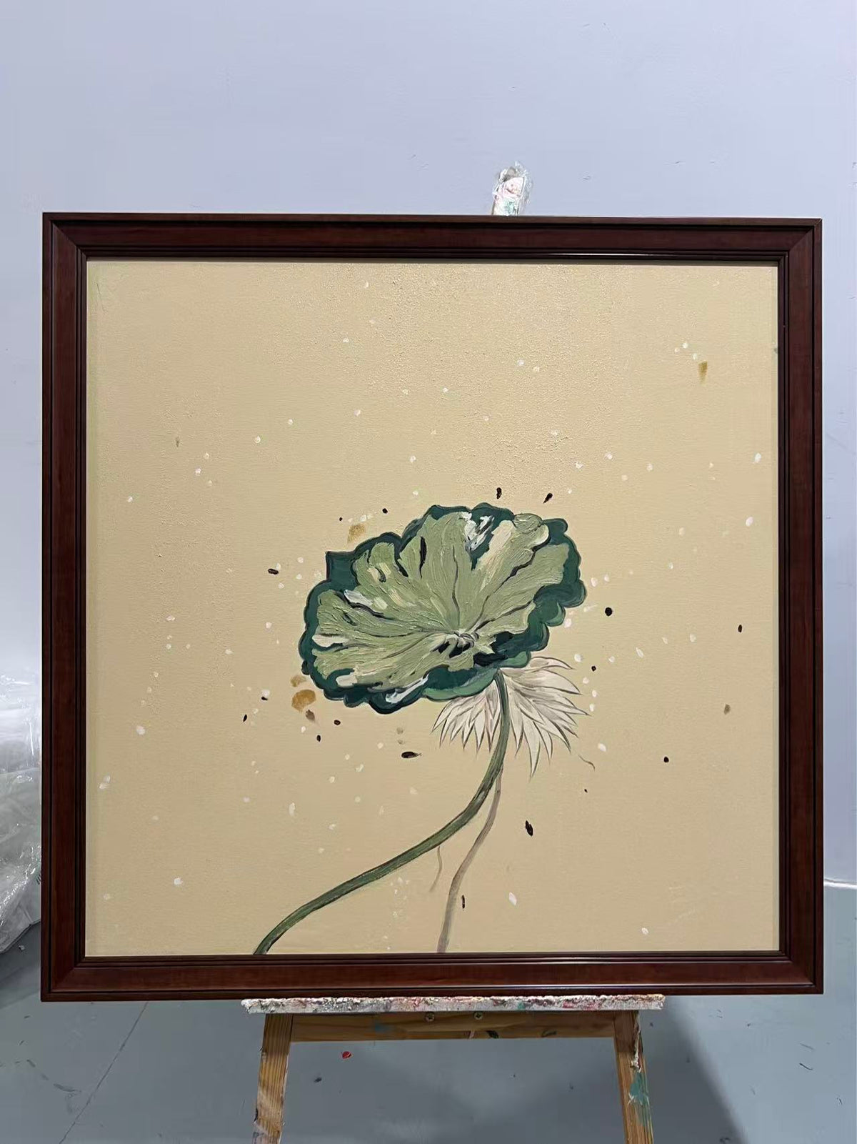 Lotus Leaf on Kraft