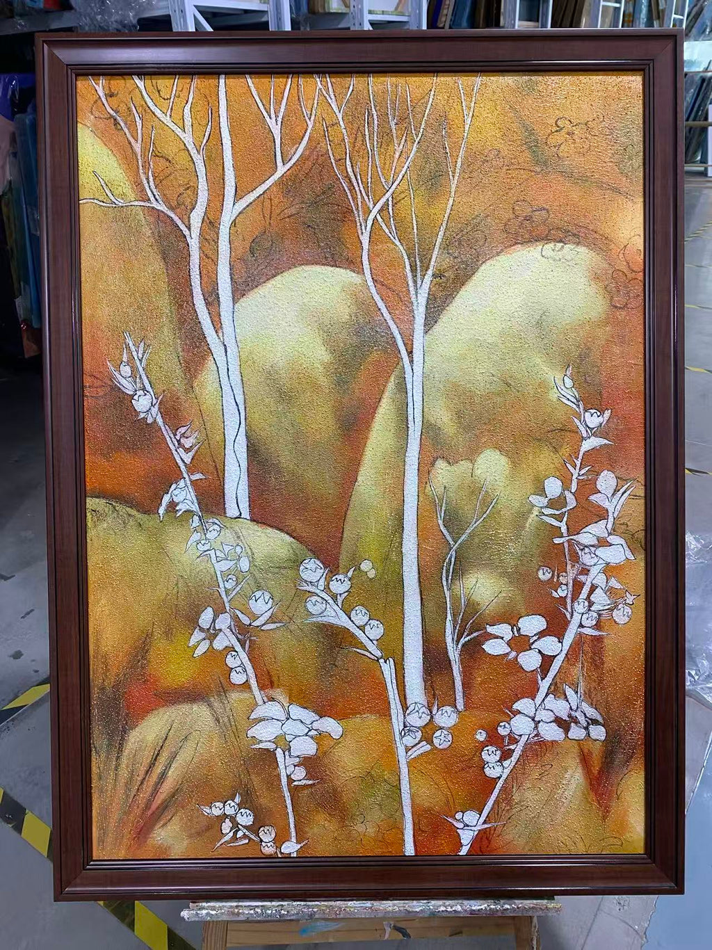 Birches in Autumn Gold