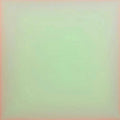 A soft mint-green field glowing inside a blush edge