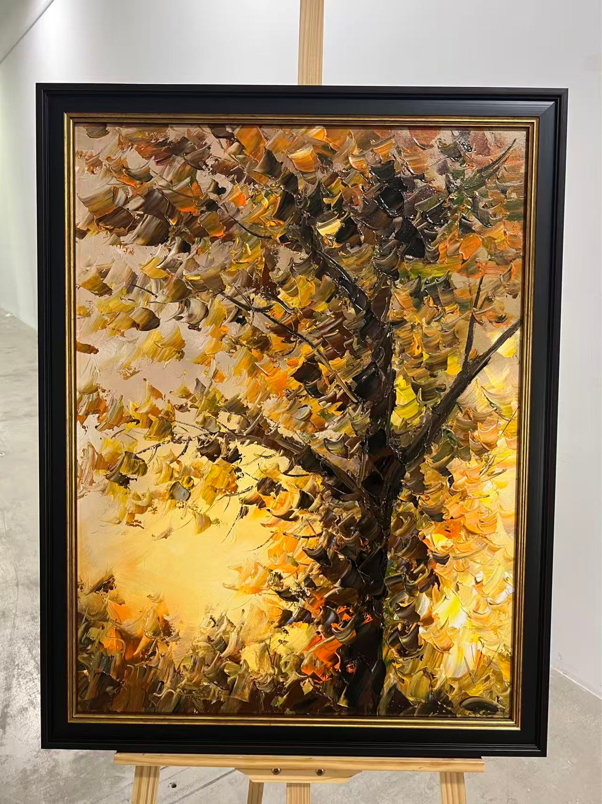 Autumn Tree in Gold Light