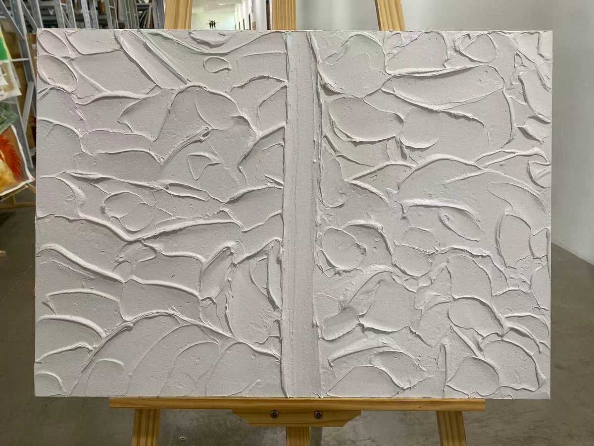 White Leaf in Relief
