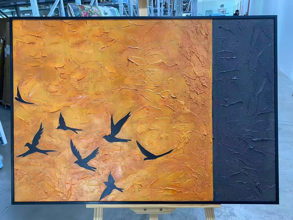 Swallows on Ochre