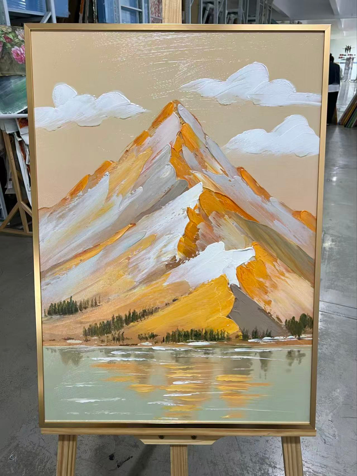 Golden Peak Reflection