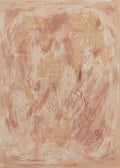 A loose, cloudy wash of dusty rose and terracotta