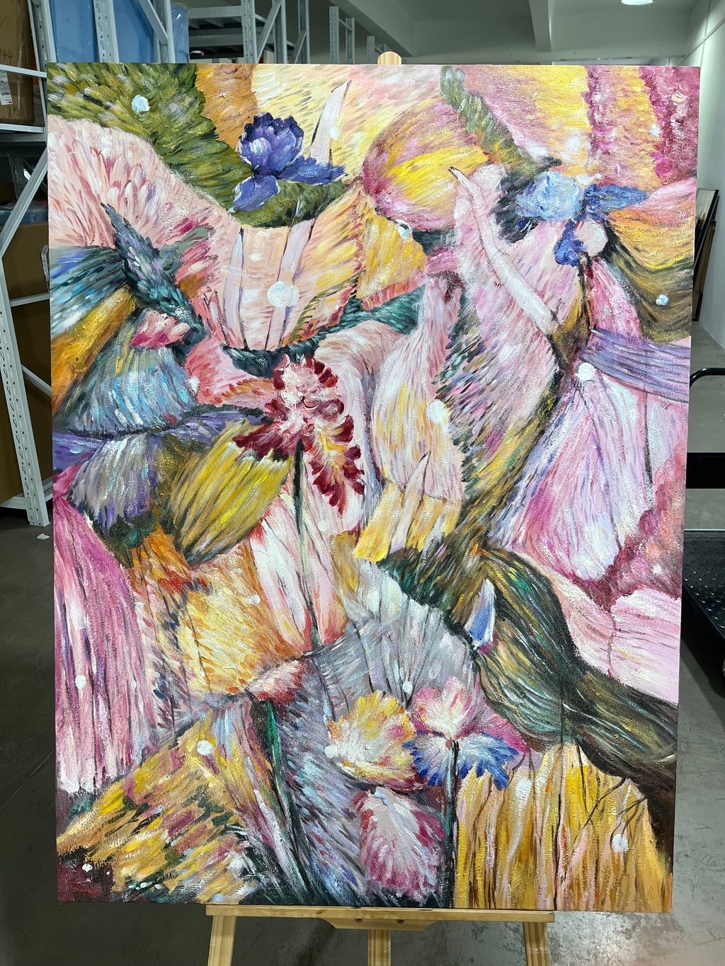 Pink Iris Tangle