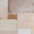 Blocks of blush, cream and taupe in thick plaster texture