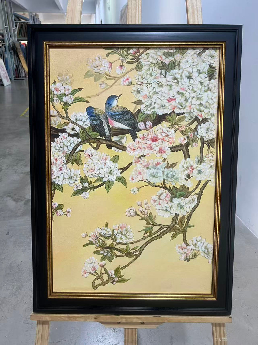 Blue Birds in Blossom