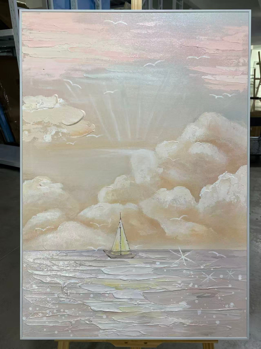 Pink Sky and Little Sail