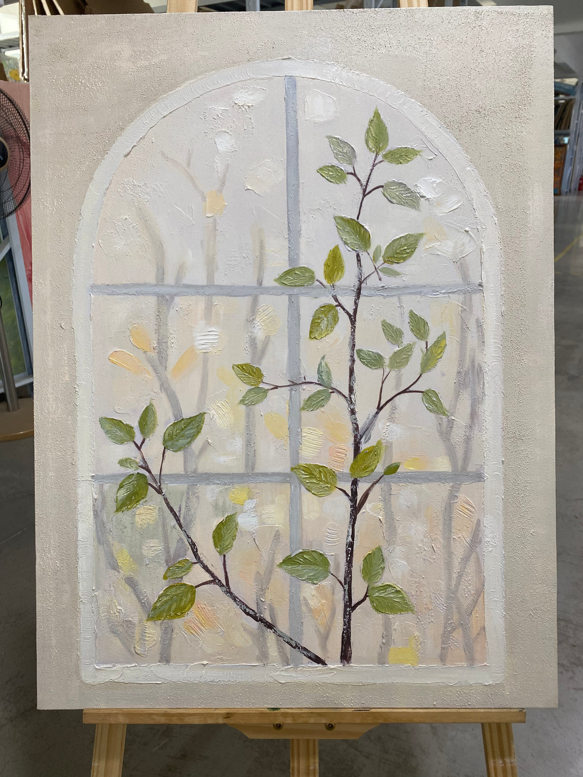 Arched Window with Sapling
