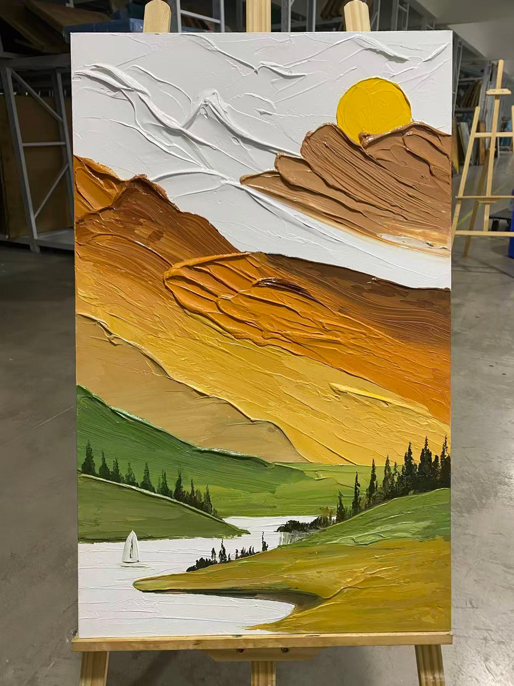 Sculpted Valley at Sunset