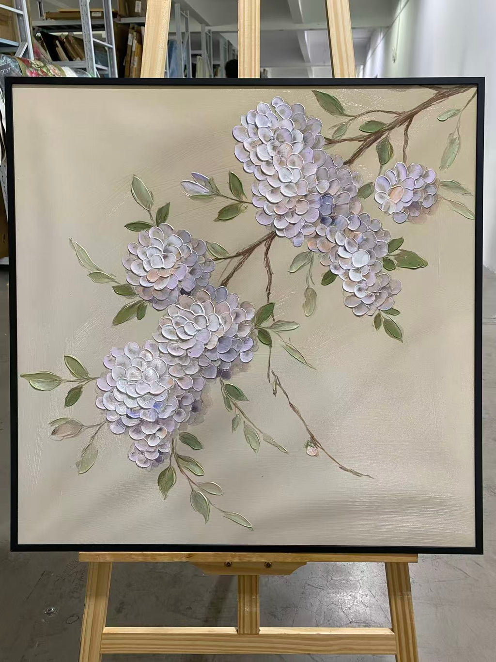 Lilac Hydrangea Branch