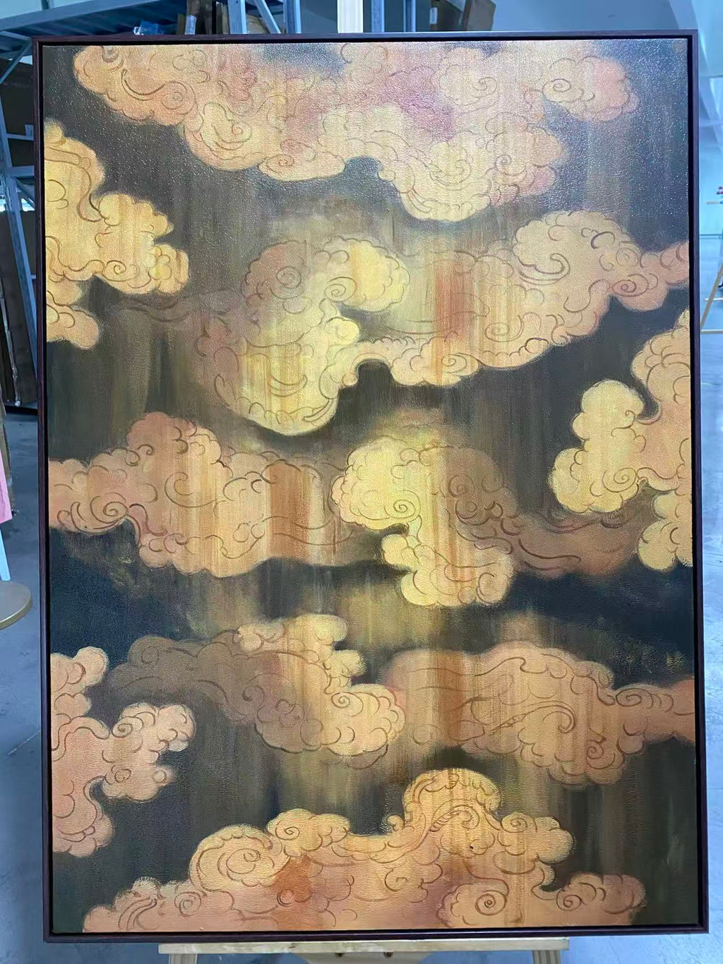 Golden Cloud Pattern