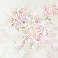 Delicate blush and cream petals sculpted on white