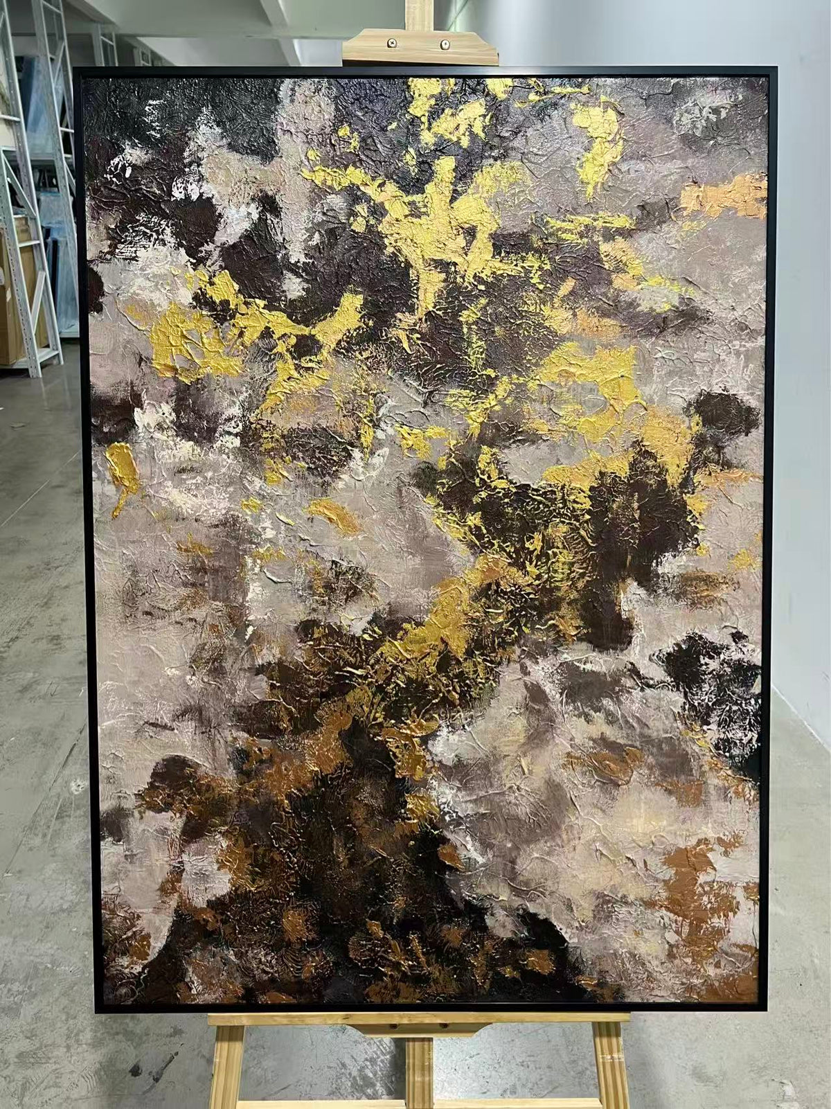 Gold and Black Marble