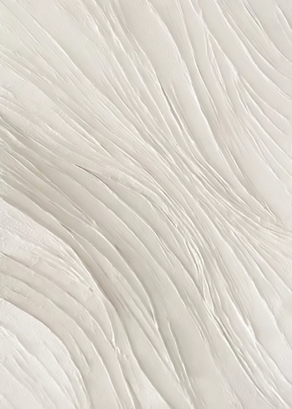 Flowing ripples of white paint like draped silk
