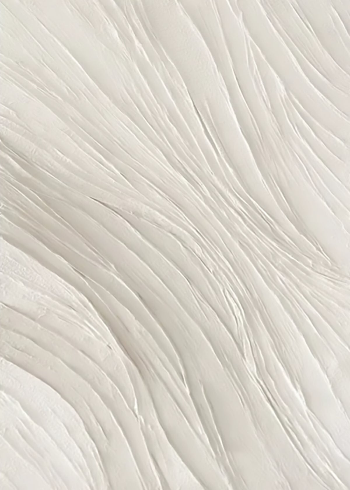 Flowing ripples of white paint like draped silk