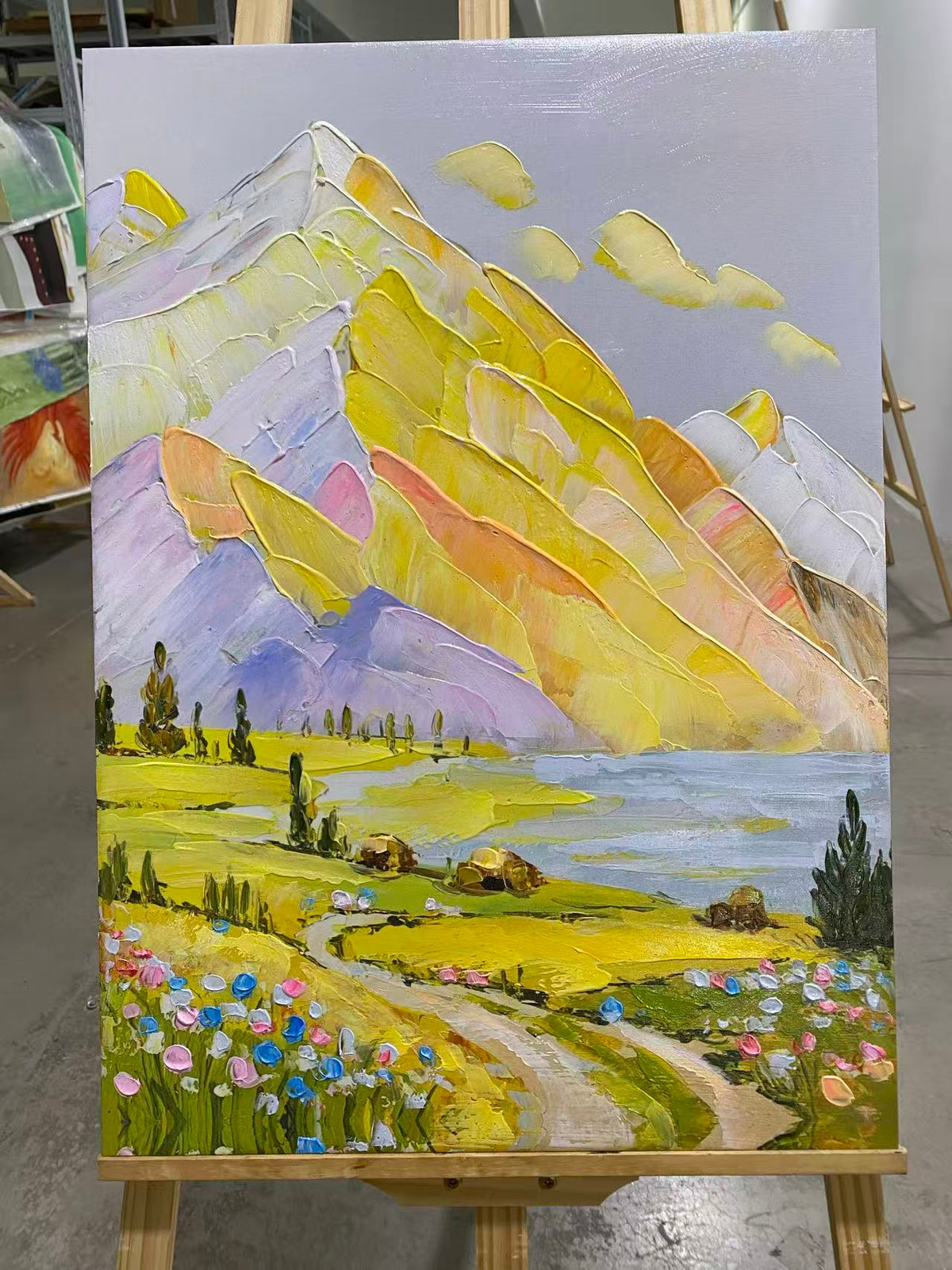 Golden Peak over the Valley