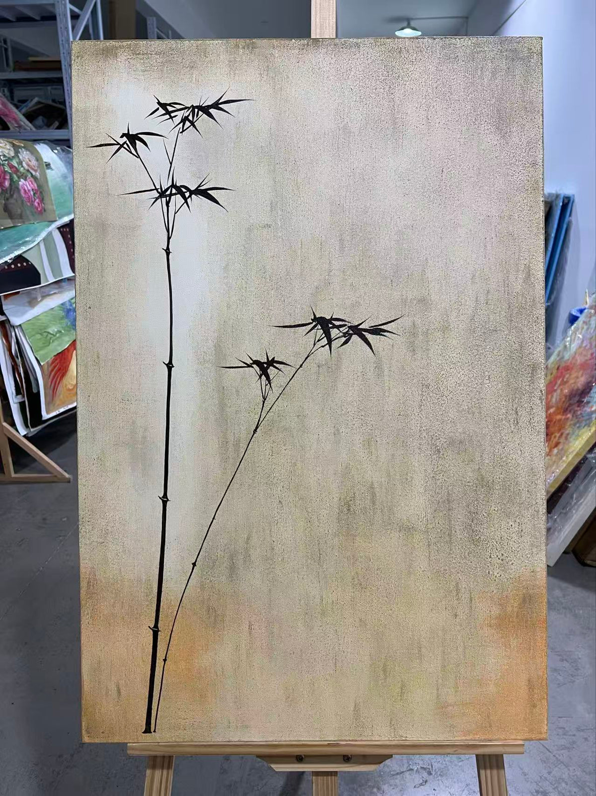 Bamboo on Old Gold