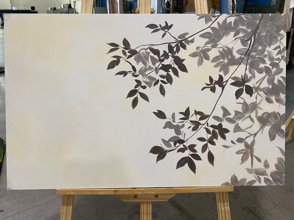 Branch Shadows on Cream