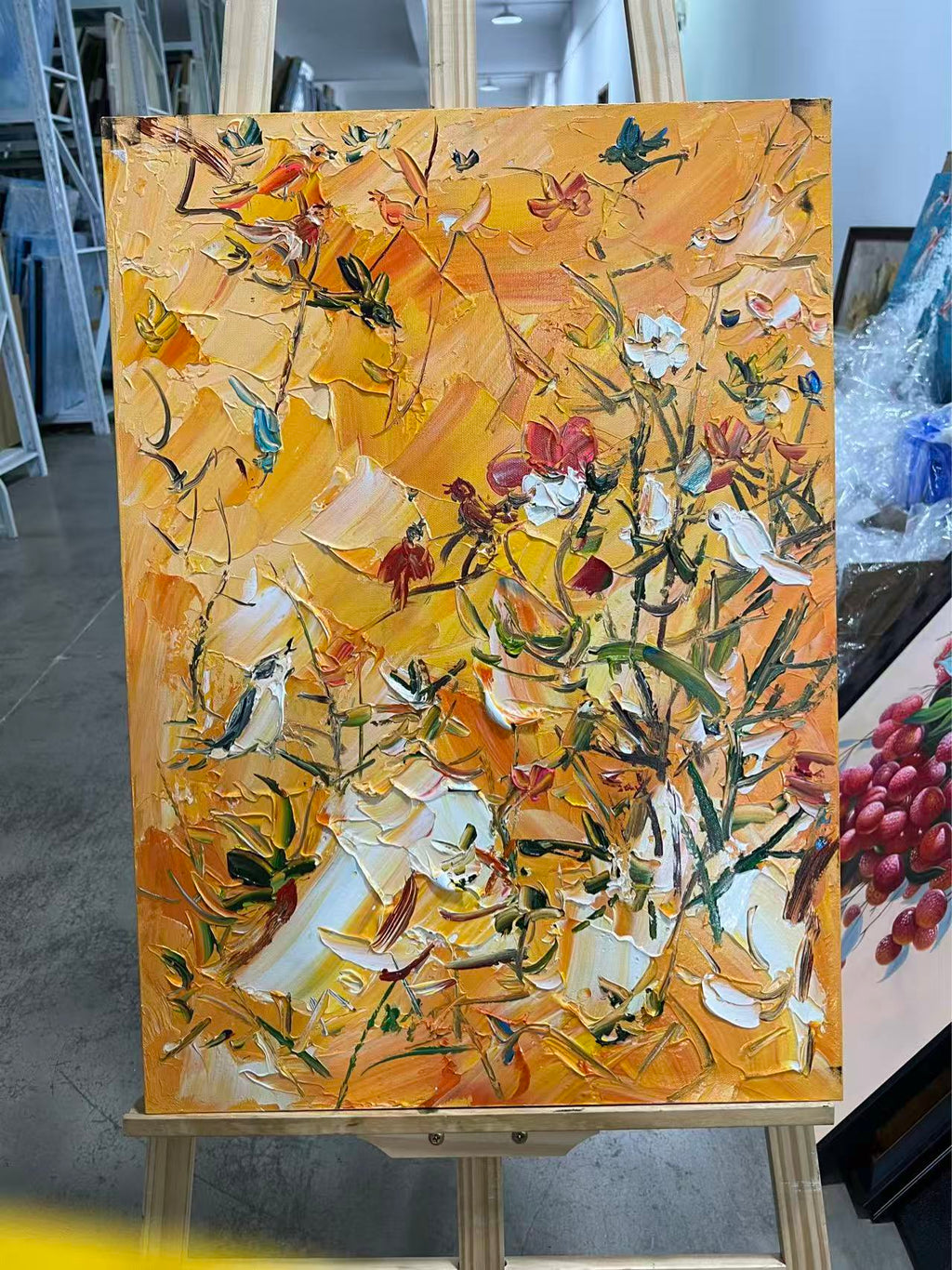 Birds in the Golden Garden