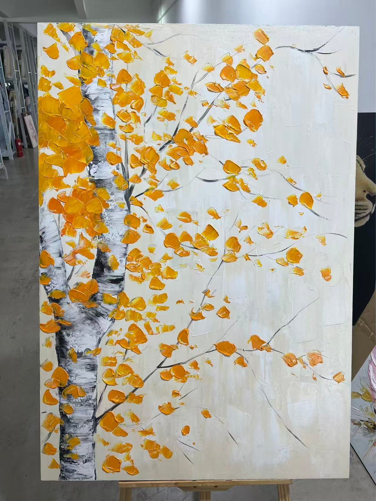Golden Birch Leaves
