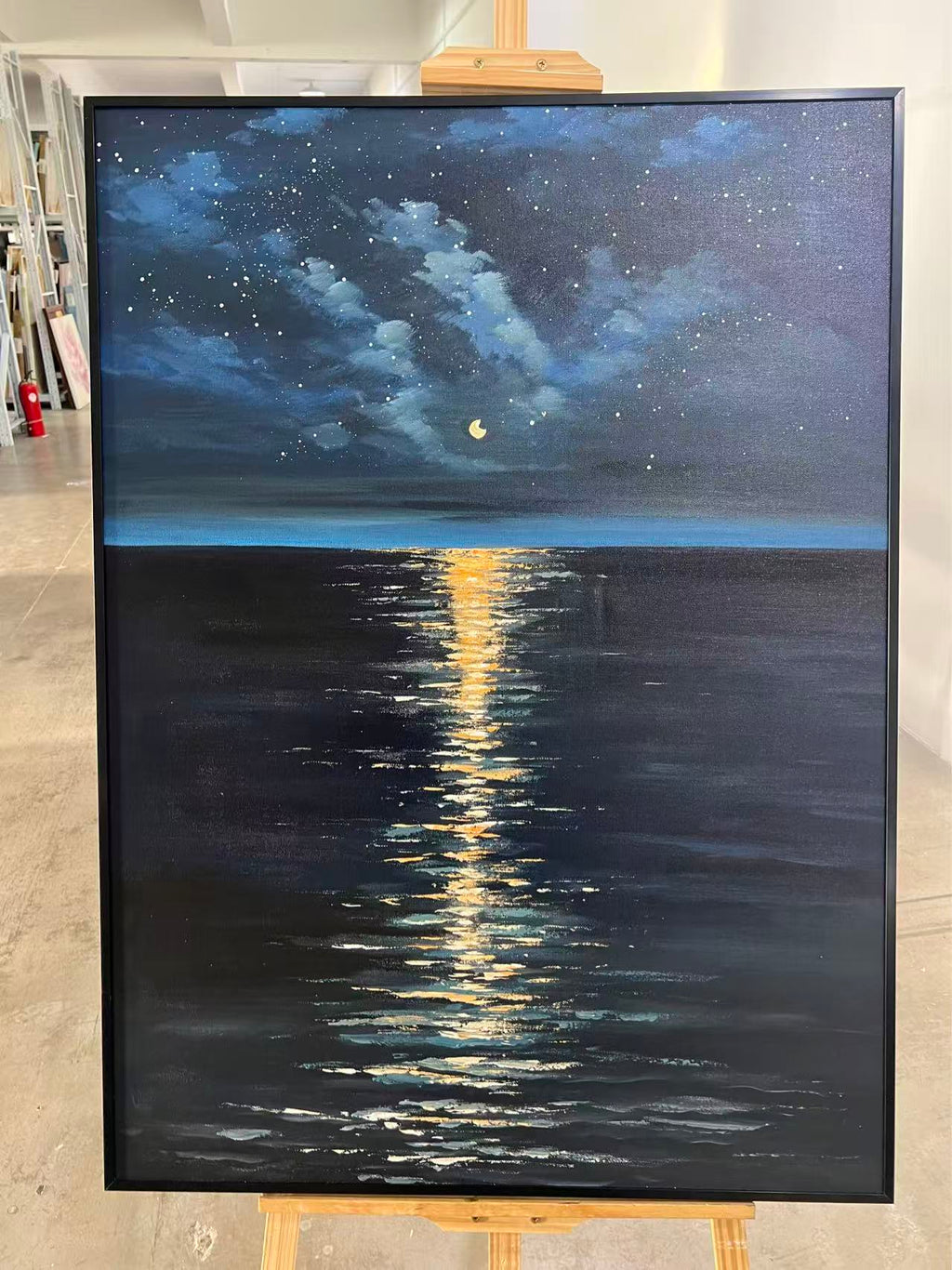 Moonlit Night Sea
