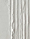 Vertical ribs of thick white paint like birch bark