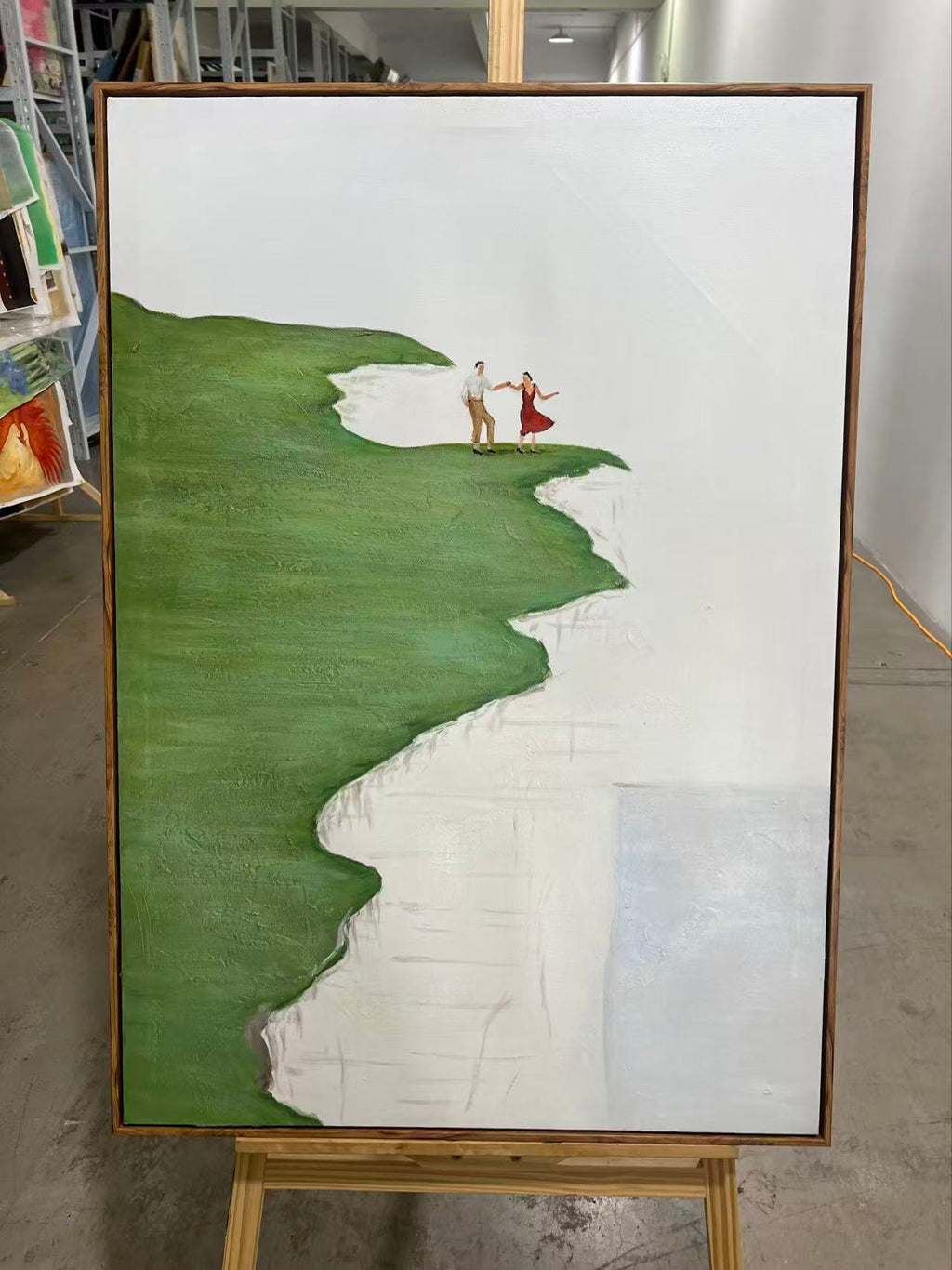 Couple on the Green Cliff