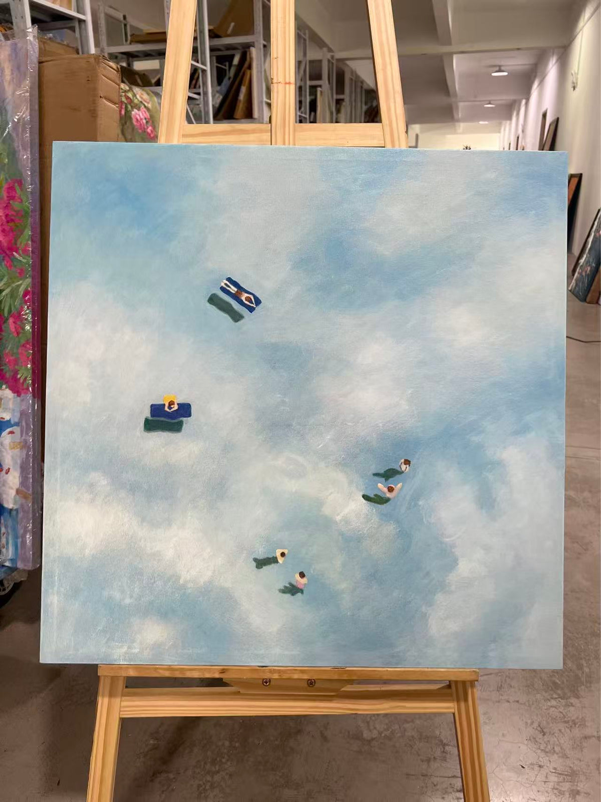 Swimmers in the Blue