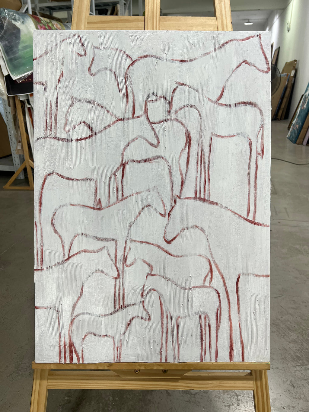 Red-Line Horses