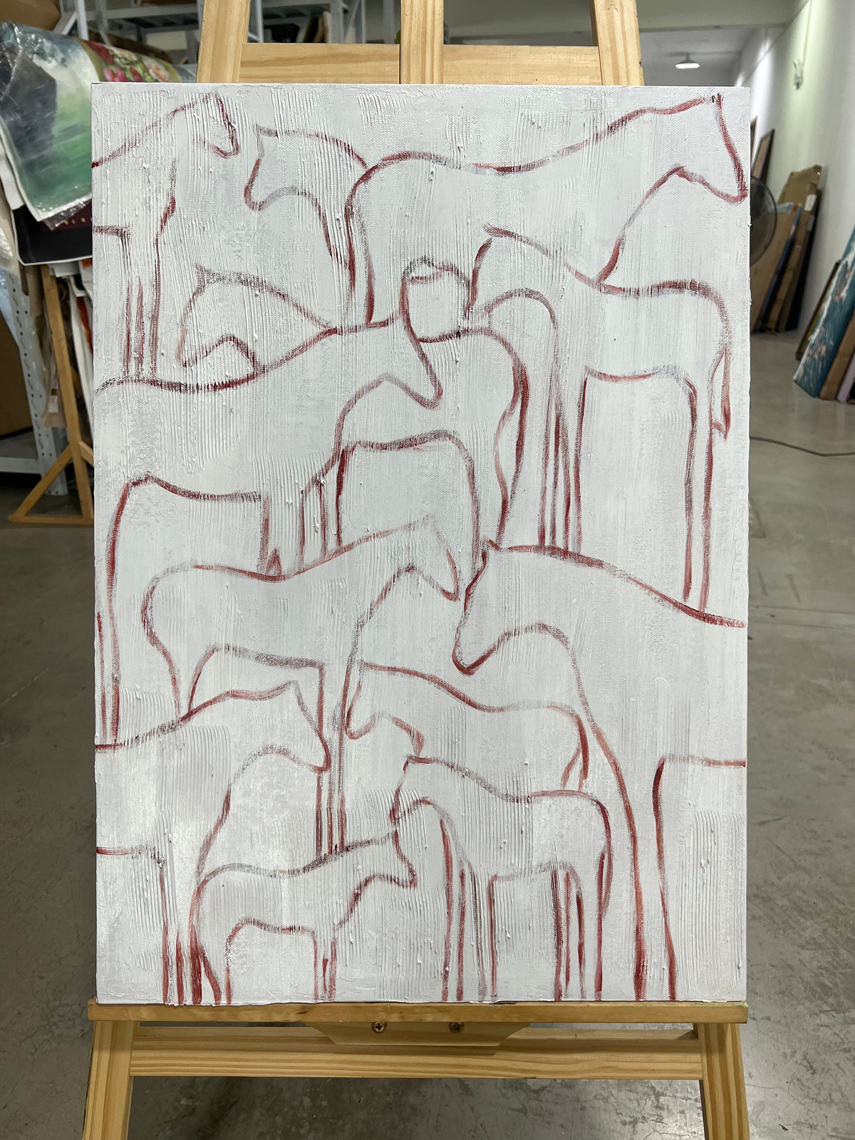 Red-Line Horses