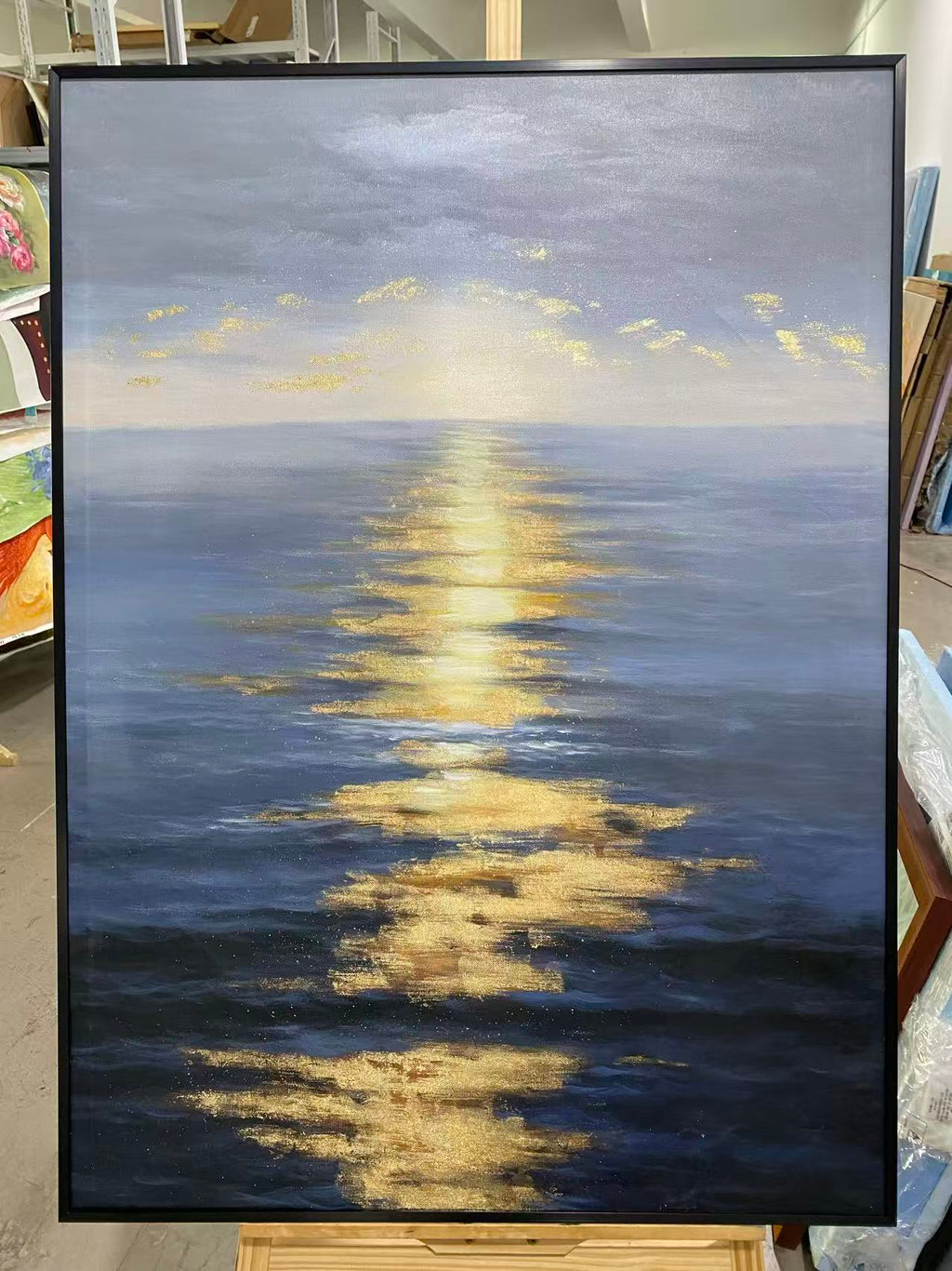 Sunlit Steel Sea