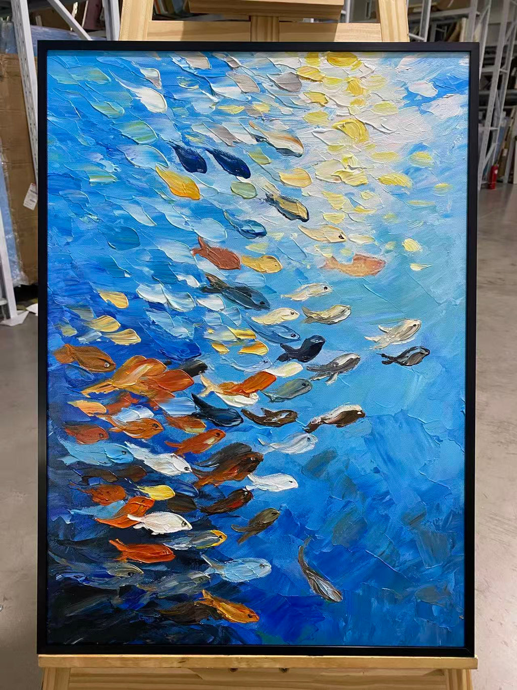 Fish in Sunlit Blue