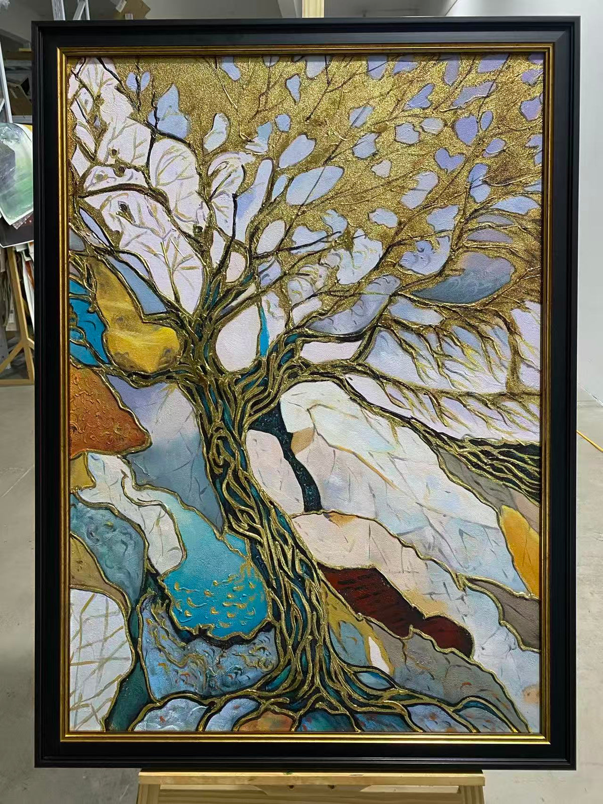 Gilded Tree on Marble
