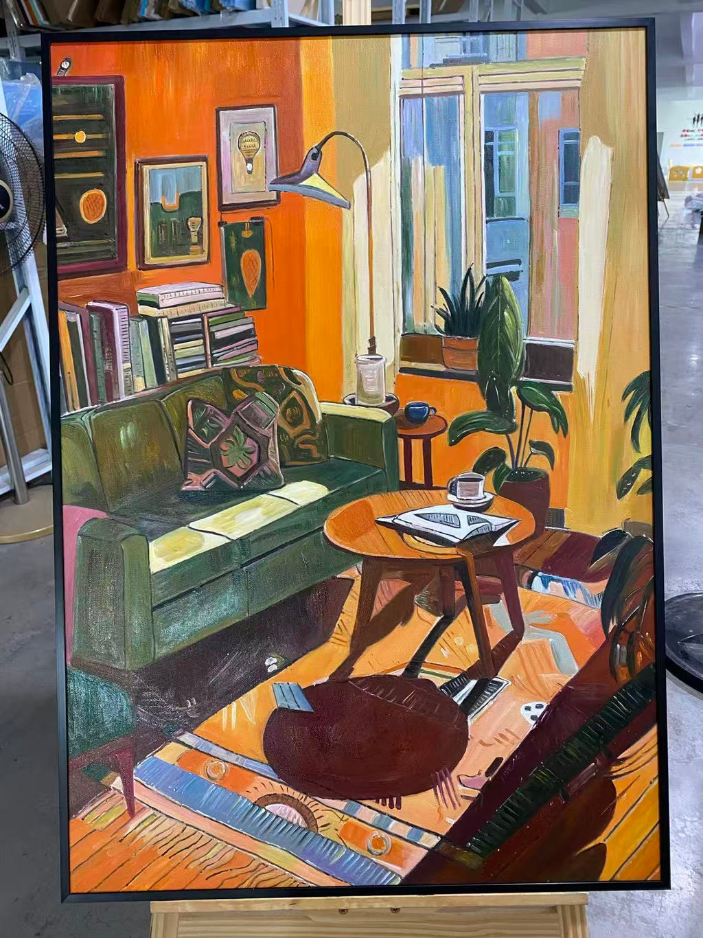Orange Living Room